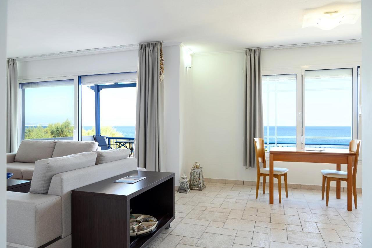 Aliki Studios Paralia Agias Foteinis Exteriör bild